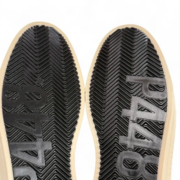 Project‎ Sustainability P448 Leather Sneakers Bali Italy EU 48 US 13.5 White